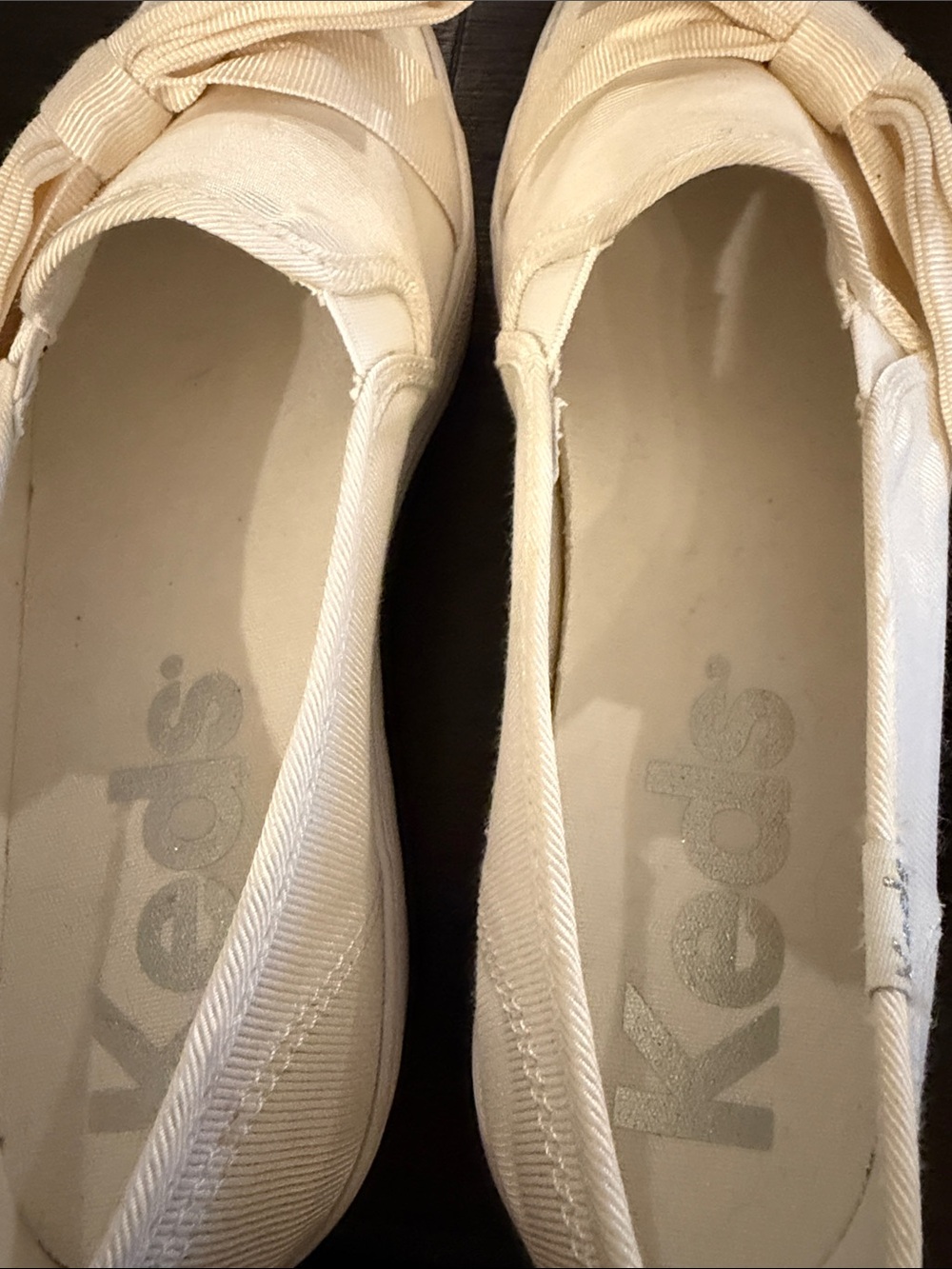Keds Women's Ivory Bow Slip-On Sneakers - Picture 4 of 6